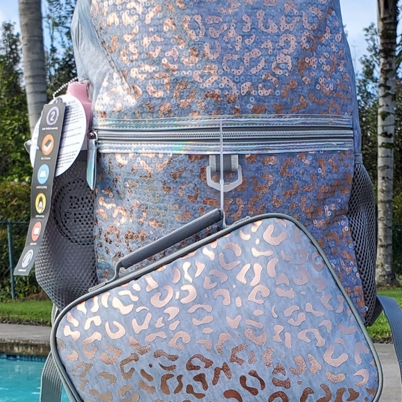 NWT L2D 5PC BACKPACK SET Glitter Sequin - Picture 8 of 17